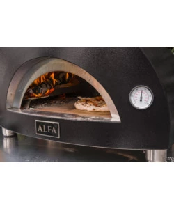 FORNO PIZZA A LEGNA ALFA "MODERNO" COLORE NERO 1 PIZZA