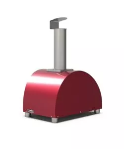 FORNO PIZZA A LEGNA ALFA "MODERNO" COLORE ROSSO 1 PIZZA