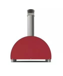 FORNO PIZZA A LEGNA ALFA "MODERNO" COLORE ROSSO 1 PIZZA