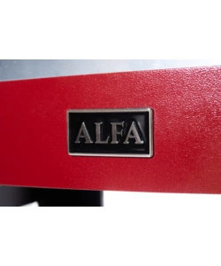 FORNO PIZZA A LEGNA ALFA "MODERNO" COLORE ROSSO 2 PIZZE