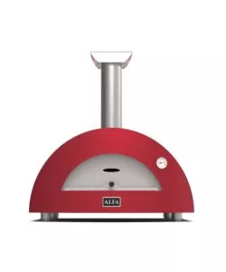 FORNO PIZZA A LEGNA ALFA "MODERNO" COLORE ROSSO 2 PIZZE