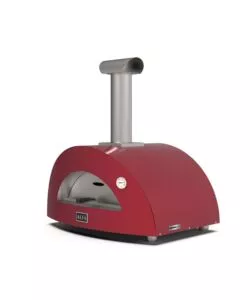 FORNO PIZZA A LEGNA ALFA "MODERNO" COLORE ROSSO 2 PIZZE