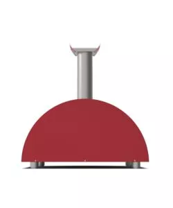FORNO PIZZA A LEGNA ALFA "MODERNO" COLORE ROSSO 2 PIZZE