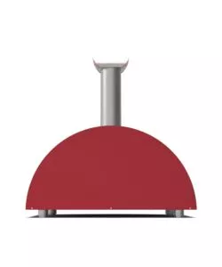 FORNO PIZZA A LEGNA ALFA "MODERNO" COLORE ROSSO 3 PIZZE