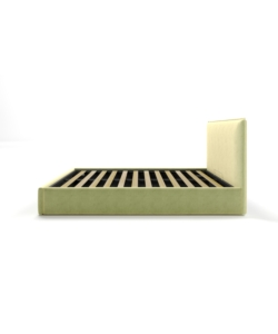 LETTO MATRIMONIALE CONTENITORE "ZOOM" IN TESSUTO VERDE 160X190 CM