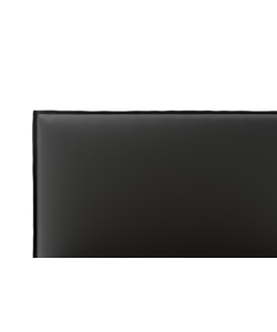 LETTO PIAZZA E MEZZA CONTENITORE "ZOOM" IN ECOPELLE NERO 120X190 CM