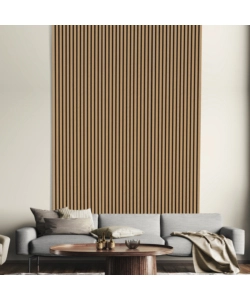 RIVESTIMENTO MURALE FONOASSORBENTE KIMONO "PREMIUM" ROVERE, 19X572,5X1200 MM
