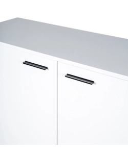 SCARPIERA 2 ANTE BELLAHOME CON ANTE SALVASPAZIO BIANCO 100X33,8X110 CM