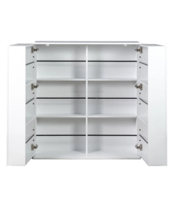 SCARPIERA 2 ANTE BELLAHOME CON ANTE SALVASPAZIO BIANCO 100X33,8X110 CM