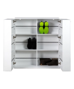 SCARPIERA 2 ANTE BELLAHOME CON ANTE SALVASPAZIO BIANCO 100X33,8X110 CM