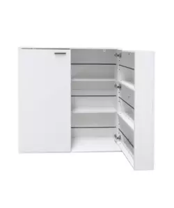 SCARPIERA 2 ANTE BELLAHOME CON ANTE SALVASPAZIO BIANCO 100X33,8X110 CM