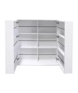 SCARPIERA 2 ANTE BELLAHOME CON ANTE SALVASPAZIO BIANCO 100X33,8X110 CM