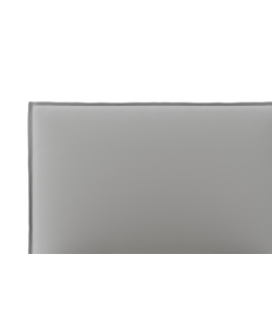 LETTO SINGOLO CONTENITORE "ZOOM" IN ECOPELLE GRIGIO 90X190 CM