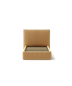 LETTO SINGOLO CONTENITORE "ZOOM" IN TESSUTO ARANCIONE 90X190 CM