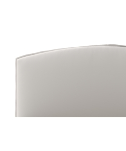 LETTO MATRIMONIALE CONTENITORE "MOON" IN ECOPELLE BIANCO 160X190 CM