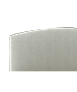 LETTO MATRIMONIALE CONTENITORE "MOON" IN TESSUTO BIANCO 160X190 CM