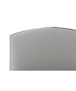 LETTO PIAZZA E MEZZA CONTENITORE "MOON" IN ECOPELLE GRIGIO 120X190 CM