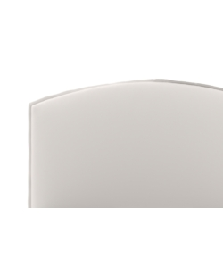 LETTO PIAZZA E MEZZA CONTENITORE "MOON" IN ECOPELLE BIANCO 120X190 CM