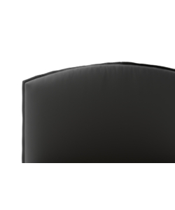 LETTO PIAZZA E MEZZA CONTENITORE "MOON" IN ECOPELLE NERO 120X190 CM