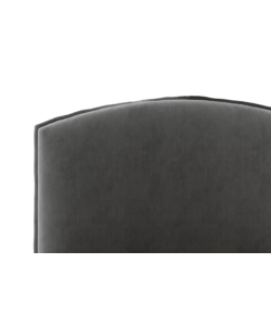 LETTO PIAZZA E MEZZA CONTENITORE "MOON" IN TESSUTO GRIGIO 120X190 CM
