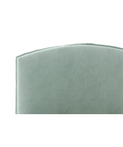 LETTO PIAZZA E MEZZA CONTENITORE "MOON" IN TESSUTO CELESTE 120X190 CM