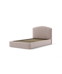 LETTO PIAZZA E MEZZA CONTENITORE "MOON" IN TESSUTO ROSA 120X190 CM