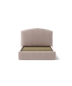 LETTO PIAZZA E MEZZA CONTENITORE "MOON" IN TESSUTO ROSA 120X190 CM