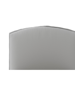 LETTO SINGOLO CONTENITORE "MOON" IN ECOPELLE GRIGIO 90X190 CM