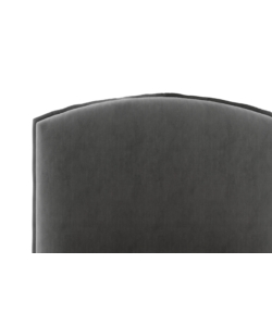 LETTO SINGOLO CONTENITORE "MOON" IN TESSUTO GRIGIO 90X190 CM