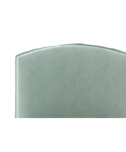 LETTO SINGOLO CONTENITORE "MOON" IN TESSUTO CELESTE 90X190 CM