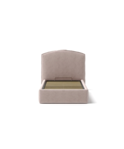 LETTO SINGOLO CONTENITORE "MOON" IN TESSUTO ROSA 90X190 CM