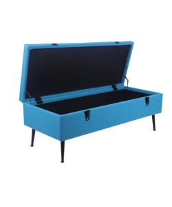 PANCHINA CONTENITORE BELLAHOME "LISA" IN TESSUTO CARTA DA ZUCCHERO, 102X44X40 CM