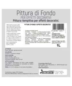 PITTURA DI FONDO EFFETTO DECORATIVO MAX MEYER COLORE BIANCO CALIBRATO, 1 LITRO