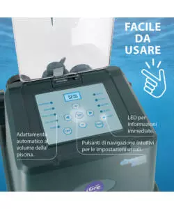 CLORINATORE SALINO PER ELETTROLISI GRE PER PISCINA DA 25 M³ 5 GR/H