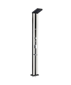 DOCCIA SOLARE PER GIARDINO GRE IN ALLUMINIO CON LAVAPIEDI E SPRAYER 38 L - COD. DSALP38