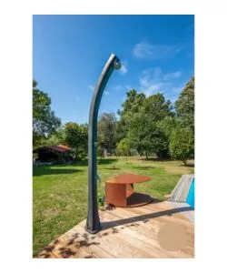 DOCCIA SOLARE PER GIARDINO GRE IN RESINA CON LAVAPIEDI 25 L - COD. SSR25