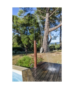 DOCCIA SOLARE PER GIARDINO GRE IN PVC EFFETTO LEGNO 9 L - COD. AR1009W