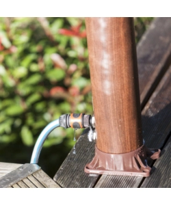 DOCCIA SOLARE PER GIARDINO GRE IN PVC EFFETTO LEGNO 9 L - COD. AR1009W
