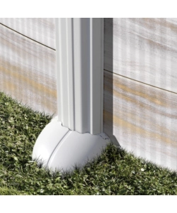 PISCINA FUORI TERRA OVALE GRE "ISLANDA" IN ACCIAIO EFFETTO LEGNO NORDICO 610x375x132 - COD. KITPROV6188N