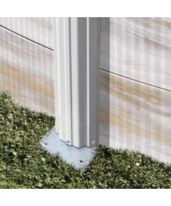 PISCINA FUORI TERRA OVALE GRE "FINLANDIA" IN ACCIAIO EFFETTO LEGNO NORDICO 500X300X120 - COD. KIT500N