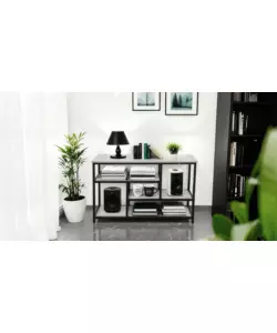SCAFFALE MULTIUSO BELLAHOME "INDUSTRIAL" GRIGIO 100X30X65 CM
