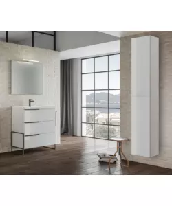 COLONNA PENSILE "FEBE" PER BAGNO 30X22X160 CM