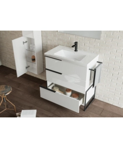 COLONNA PENSILE "FEBE" PER BAGNO 30X22X160 CM