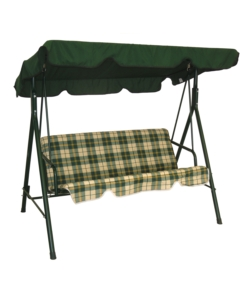 DONDOLO DA GIARDINO A TRE POSTI "IRIS" FANTASIA SCOZZESE 208X126X173 CM