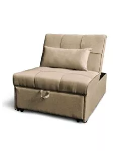 POUF 3 IN 1 BELLAHOME "KING" TRASFORMABILE IN POLTRONA E LETTO TORTORA 112X81X88 CM