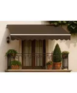 Tenda da sole a barra quadra Essenza marrone 250x300 cm