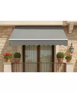 Tenda da sole a barra quadra Essenza cenere 250x300 cm