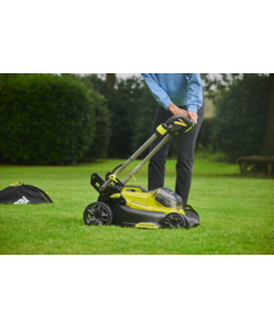 TAGLIAERBA A BATTERIA RYOBI "RY18LMX40C-150" TAGLIO 40CM 18V,BATTERIA 5.0AH INCLUSA