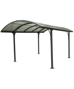 CARPORT AUTO IN ALLUMINIO E POLICARBONATO HABRITA "CAR 3048 ALRP T" 1 POSTO 4,85X3,01X2,50 MT