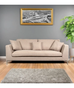 DIVANO 3 POSTI BELLAHOME "CAMILLA" BEIGE 222X104X56,5 CM